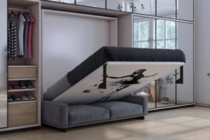 A murphy bed that double up as a sofa when not in use